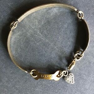 Sterling Silver Dog Bone Bracelet
